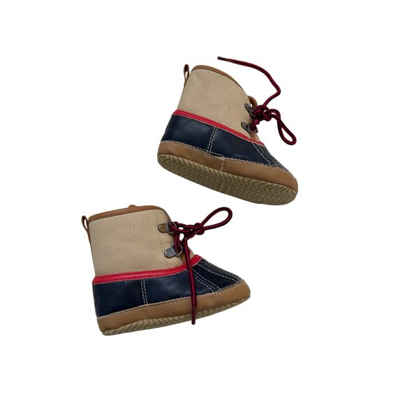 Baby Gap Tan Snow Boots For Babies 6-12 Months With Faux Sherpa Lining - Picture 3 of 4